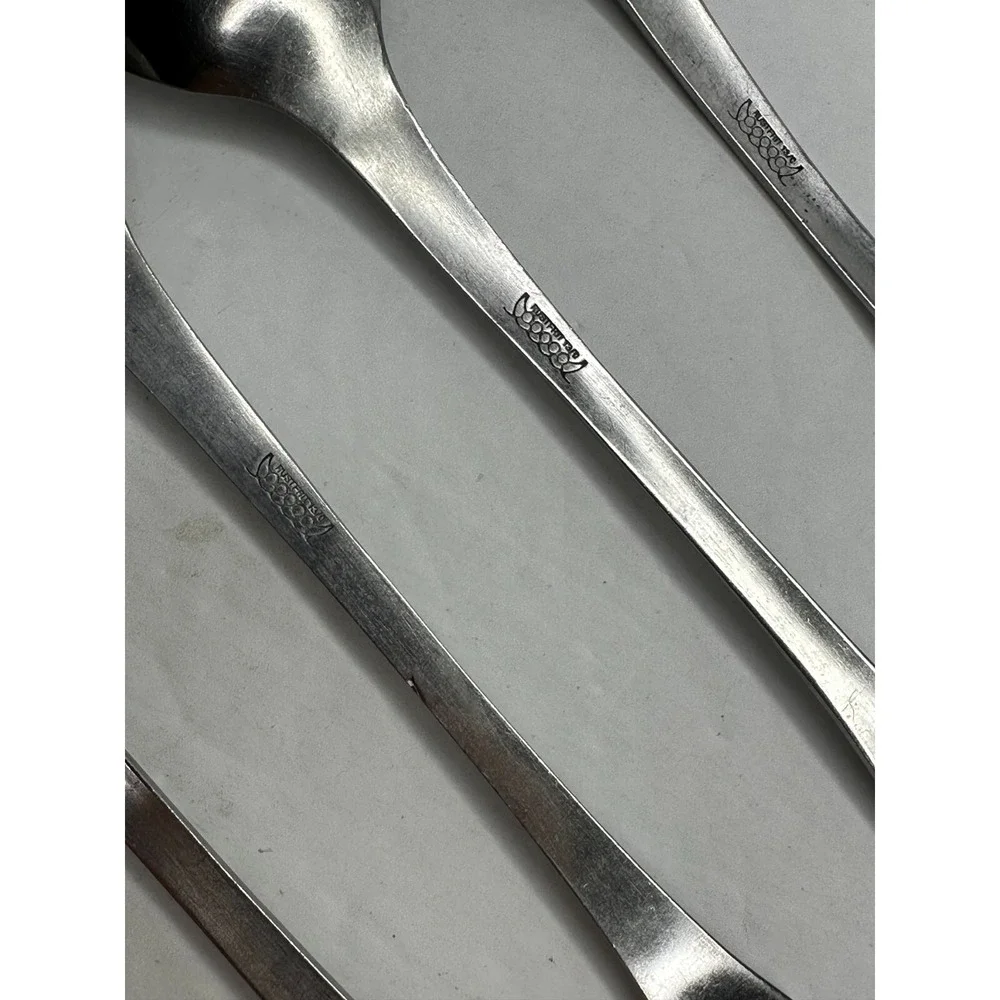 Rustfrit Sweden Circles Stainless Flatware Replacement Fork Knife Spoon‎ 9 Pc